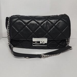 Michael Kors Sloan Black Quilted Shoulder Bag